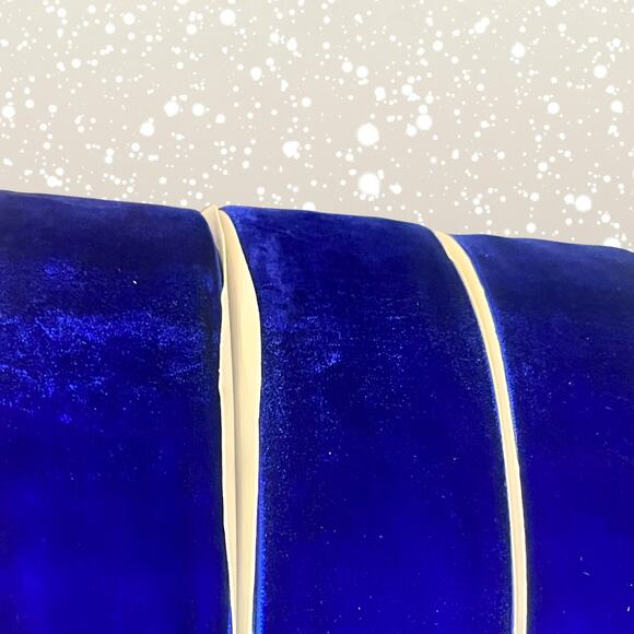 Lot of 3 Royal Blue Velvet Ribbon 2" Wide x 25 Yards Each Spool -Holiday Decor - Picture 8 of 8